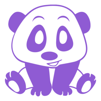 Playful Panda Decal (Lavender)
